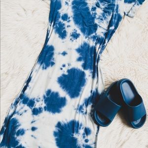 Tie Dye Blue Dress